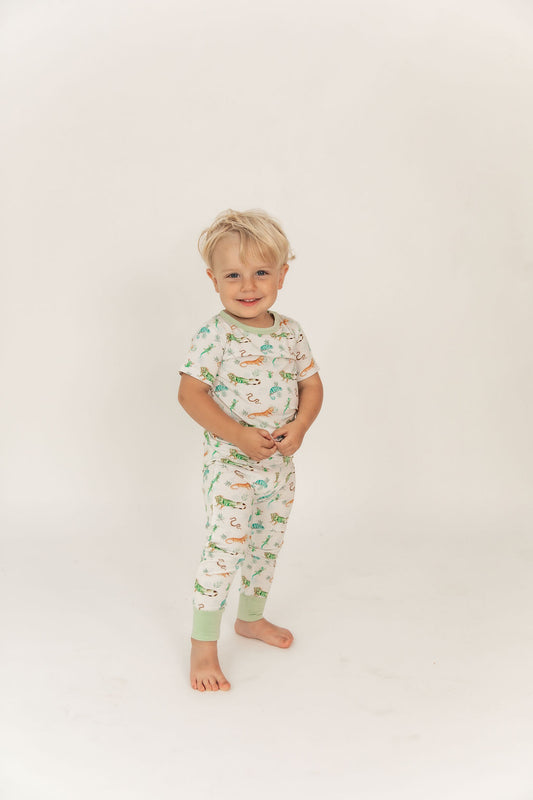 Sunlit Scales- Two-Piece Pajama Set