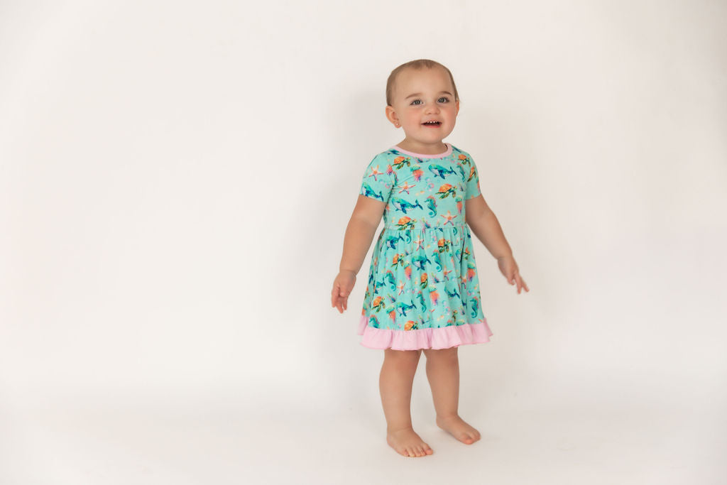 Sea Breeze- Twirl Dress